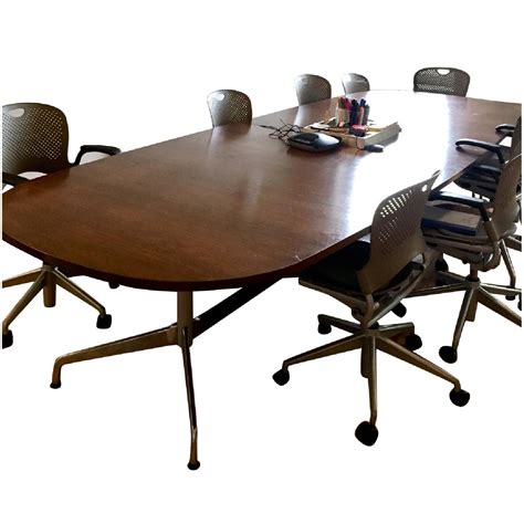 herman miller conference table set.